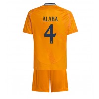 Camiseta Real Madrid David Alaba #4 Visitante Equipación para niños 2024-25 manga corta (+ pantalones cortos)